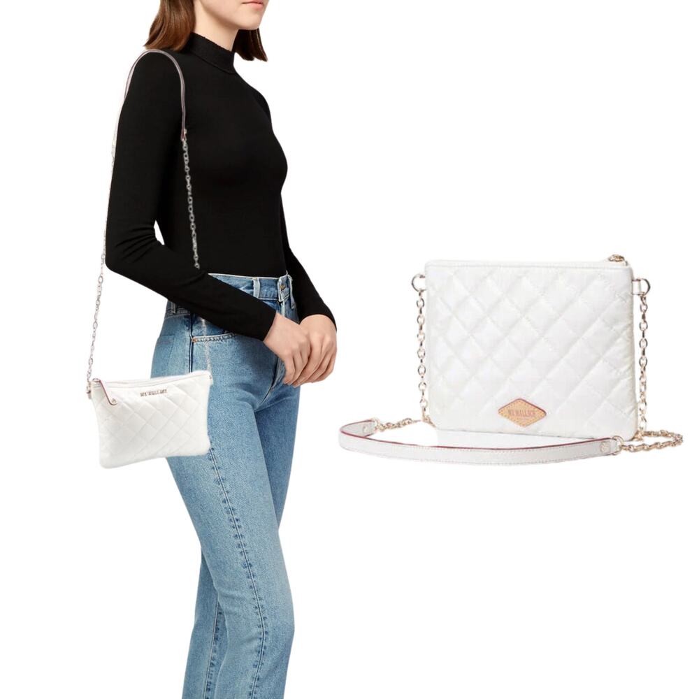 MZ Wallace Crossbody Bag White Nylon